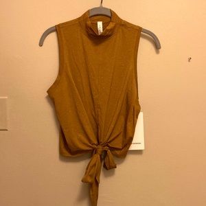 Lululemon mustard yellow workout tank